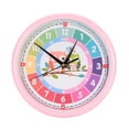 thumbnail image 2 of Cartoon Colorful Wall Clock Plastic Quartz Time Learning Clock for Kid's Bedroom Classroom, 2 of 7