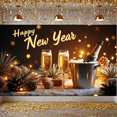 thumbnail image 5 of Golden Design Happy New Year Fireworks Scene Celebration Banner for New Year Party Event Outdoor Decor, 5 of 5