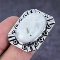 thumbnail image 2 of Natural Rainbow Moonstone Gemstone Handmade 925 Sterling Silver Ring Size 7, 2 of 2