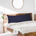 thumbnail image 2 of PiccoCasa Microfiber Body Pillow Case Cover, 2 Packs Navy Blue Pillowcases, Body(20"x60"), 2 of 7