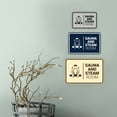 thumbnail image 2 of Signs ByLITA Classic Framed Sauna and Steam Room Sign (Black) - Small, 2 of 7