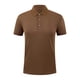 thumbnail image 1 of Collar de Cuello Suave, Color Sólido Casual Cuello de Vuelta de los Hombres Camiseta de Manga Corta Hecha de Poliéster Ligero para el Uso Diario de Verano, 1 of 8