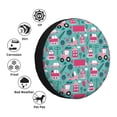 thumbnail image 4 of Pofeuu Excavator Print Spare Tire Wheel Cover for Car Truck SUV Camper Universal Fit Spare Tire Cover RV Spare Tire Covers-14 inch, 4 of 6