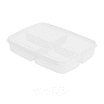 thumbnail image 2 of Yidarton Refrigerator Fresh Transparent Four-compartment Soft Lid Storage Box With Lid Meat Sorting Box Onion Ginger Garlic Side Dish Box New, 2 of 9
