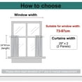 thumbnail image 6 of REGALWOVEN Linen Look Textured Blackout Room Darkening Curtains for Kitchen and Window 2 Panels Light Gray 29"W x 24"L, 6 of 7