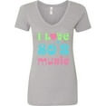 thumbnail image 3 of Inktastic I Love 80's Music Women's V-Neck T-Shirt, 3 of 5