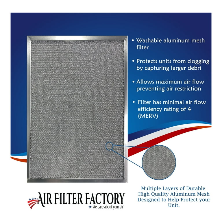Washable Aluminum Air Filter 16x20x1 - Permanent Reusable Filter For HVAC, Furnace, Air Intake 2 thumbnail image