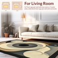 thumbnail image 2 of ODIKA 5'x7' Machine Washable Non-Slip Area Rug, Interlocking Spiral Swirls with Bold Highlights High Traffic Rug, Beige, 260555, 2 of 7