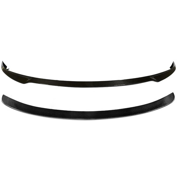 Ikon Motorsports Compatible with 17-23 Tesla 3 IKON Style Front Bumper Lip - Carbon Fiber