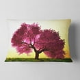 thumbnail image 2 of Designart Cherry Blossom in Beautiful Garden - Landscape Printed Throw Pillow - 12x20, 2 of 5
