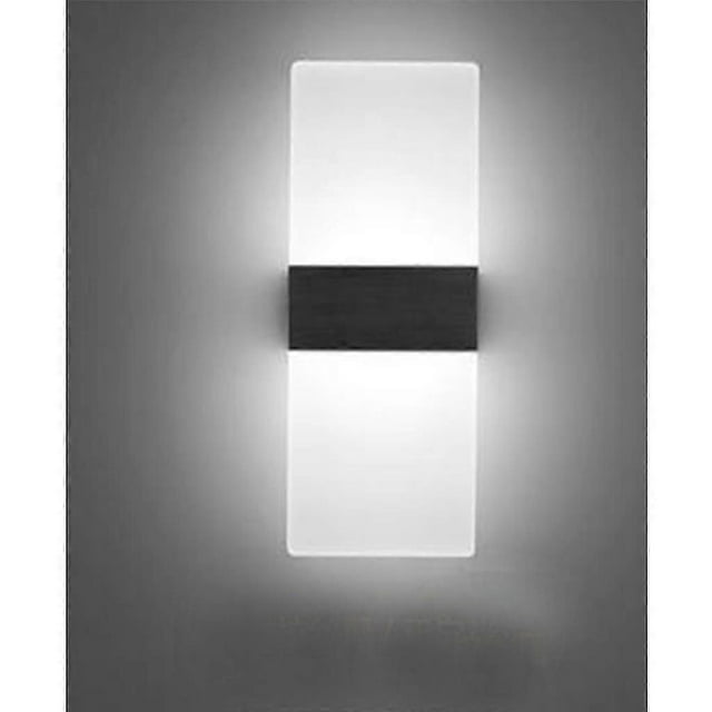 Modern Acrylic LED Bedroom Living Room Wall Lamps Fixture 1#-White Light-3W