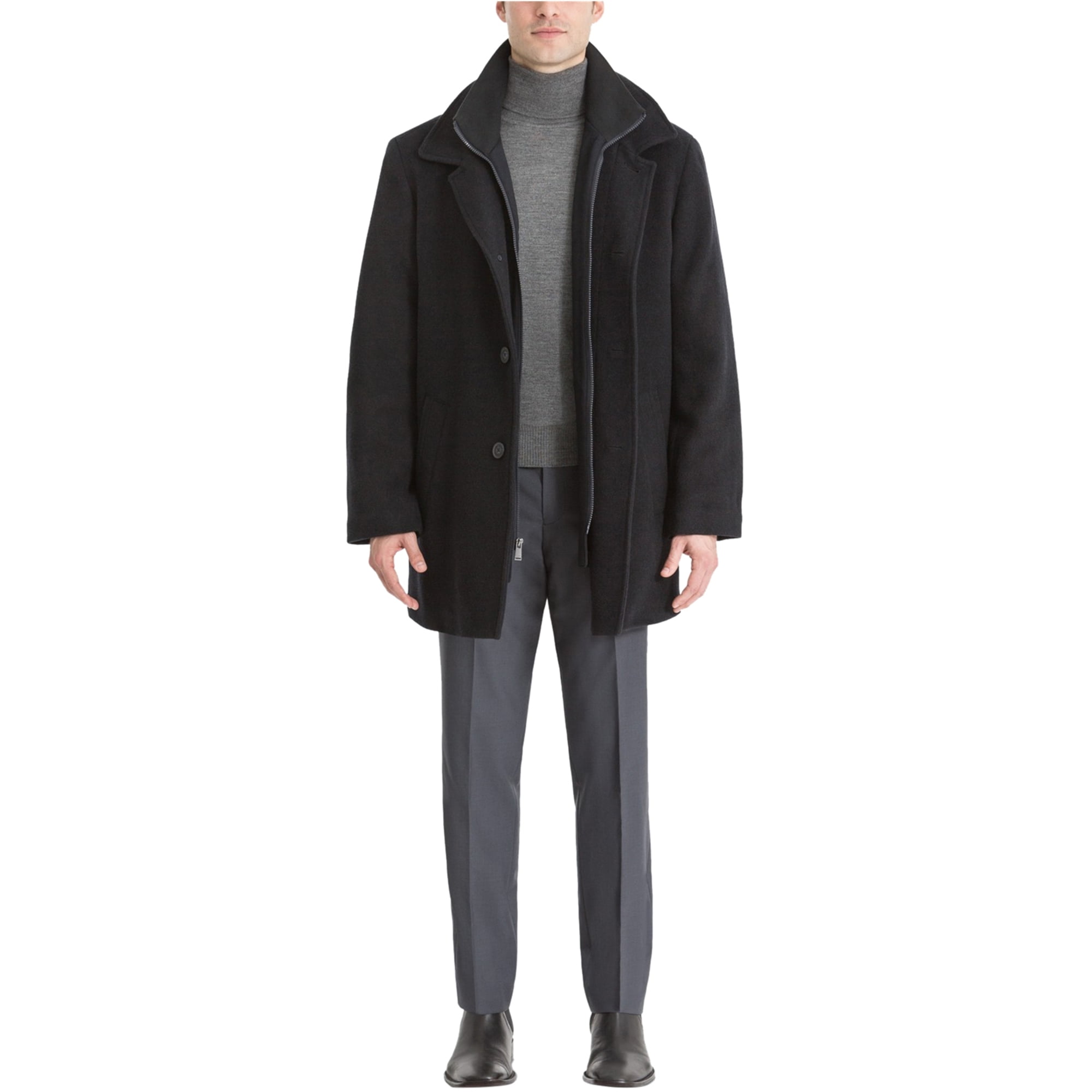 Calvin Klein Mens Coleman Wool-Blend 