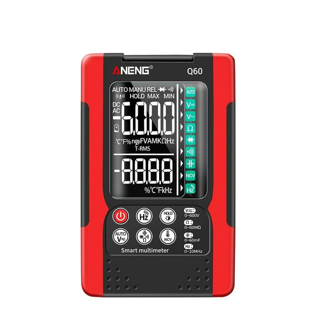 ANENG Q60 Digital Multimeter TRMS 6000 Counts Portable Ohm Volt Amp Tester for Measuring Voltage