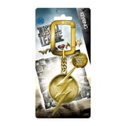 The Flash Justice League Gold Logo Keychain