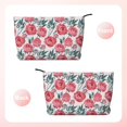 thumbnail image 2 of Picia Rose Flowers Printed Cosmetic Bags for Women Makeup Bag Large Capacity Purse Travel Toiletry Zipper Storage Pouch Make up Brushes Organizer for Gifts, 2 of 6
