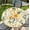A-wildflower, variant on Round Table Cover for Round Tables 36"-70", Fitted Tablecloth with Elastic for Indoor Outdoor Party Holiday, 44inch, Leaves Collage