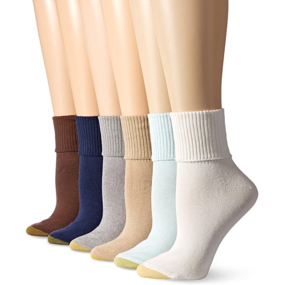 Women's Classic Turn Cuff Socks, Multipairs