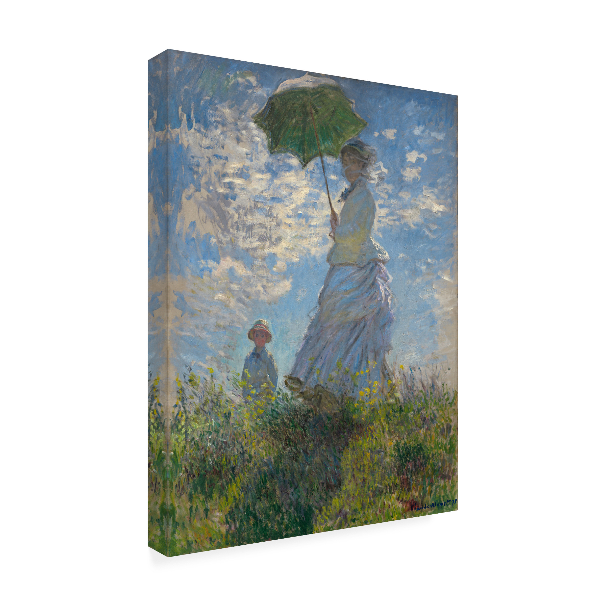 Monet 'Madame Monet And Her Son' Canvas Art
