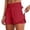 A-Red25, variant on Women's Yoga Shorts Wide-Leg High Waist Pocketed Summer Trousers Solid Color Minimalist Workout Gym Bottoms