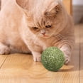 thumbnail image 3 of Catnip Ball Toy for Indoor Cats 3.94in Safe Teeth Cleaning Stress Relief Interactive Cat Toy with Built-in Soundstone Natural Mint Formula for Kittens Adult Cats Play Exercise Enrichment Supplies, 3 of 5