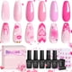 thumbnail image 1 of Esmalte de uñas en gel Beetles Pink, 6 colores, 7,5 ml, curado con LED UV, 1 of 7