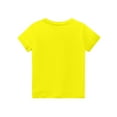 thumbnail image 4 of Xyxonk Girls Short Sleeve Shirts Fall Trendy Basic Shirts Size 10-12 Kids Crewneck Tee Shirt Cute Girls Tops Tween Girls Clothes Size 10 Girls Clothes Yellow 110, 4 of 7