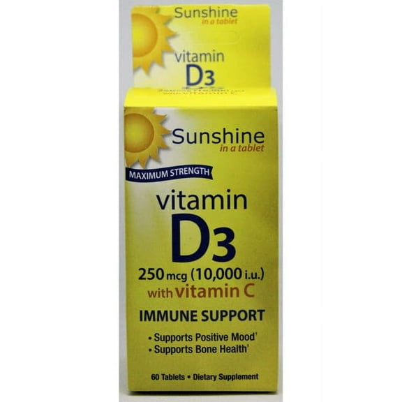 Windmill Health Products Maximum Strength Vitamin D3 250 mcg (10,000 Iu) 60 Tabs