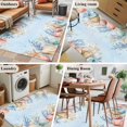thumbnail image 6 of Summer Blue Area&nbsp;Rug 4x6ft Beach Theme Starfish Coral Shell Coastal Non-Slip&nbsp;Washable Square&nbsp;Rugs Soft Felt Indoor Floor Mat for Bedroom Kitchen Living Room Bathroom, 6 of 9