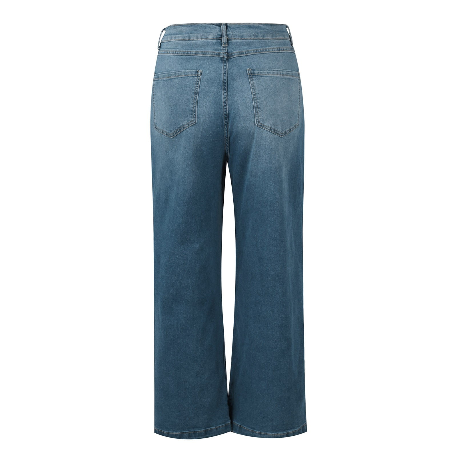 MGCWSH Womens Wide Leg Jeans High Waisted Pull On Bootcut