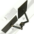 thumbnail image 4 of Dual Monitor Desk Mount Stand Full Motion Swivel Computer Monitor Arm for Two Screens 17-27 Inch with 4.4~19.8lbs Load Capacity for Each Display F160, 4 of 5