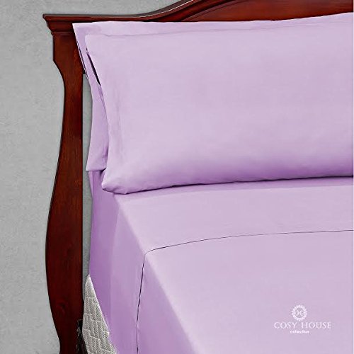 Cosy House Bamboo Bed Sheets 4 Piece Set 1 Deep Pocket Fitted Sheet, 1