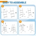 thumbnail image 7 of Ktaxon 3-Step 43" Steel Above Ground Pool Ladder, Heavy Duty Non-Slip, Black, 7 of 7