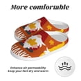 thumbnail image 6 of Haiem Happy Thanksgiving Three Gnomes Print Women's Fuzzy Memory Foam House Slipper Cozy Home Footwear Non-slip Winter Slippers-42/43, 6 of 7