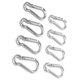 thumbnail image 4 of 20-Pack 2.5"/6CM Aluminum Carabiner Clip, Durable Spring-loaded Keychain Hook Pack for Home,Rv, Camping, Fishing, Hiking, Traveling and Key Chain, 4 of 9