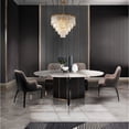 thumbnail image 4 of Design Living 15-Light D32" Five Tier Gold Frame Chandelier with Clear Hanging Crystals, 4 of 6