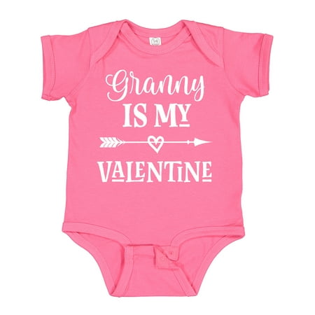 

Inktastic Granny is My Valentine Outfit Gift Baby Girl Bodysuit