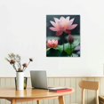 thumbnail image 3 of EastSmooth Zen Lotus Flower Canvas Wall Art Pink Lotus Floral Picture Prints Water Lily Bloom Artwork Meditation Spiritual Room Decor Framed, 3 of 5