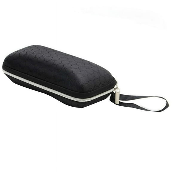Ruanlalo Rectangle EVA Zipper Hook Sunglasses Reading Glasses Protector Case Travel Pouch Black