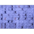 thumbnail image 1 of Ahgly Company Machine Washable Indoor Rectangle Abstract Blue Modern Area Rugs, 8' x 12', 1 of 4