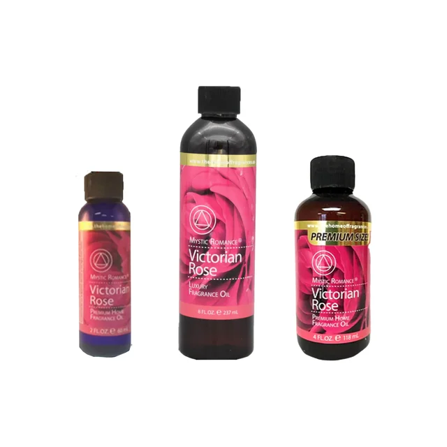 Mystic Romance Premium Home Fragrance Oil Scent VICTORIAN ROSE SET 8FL