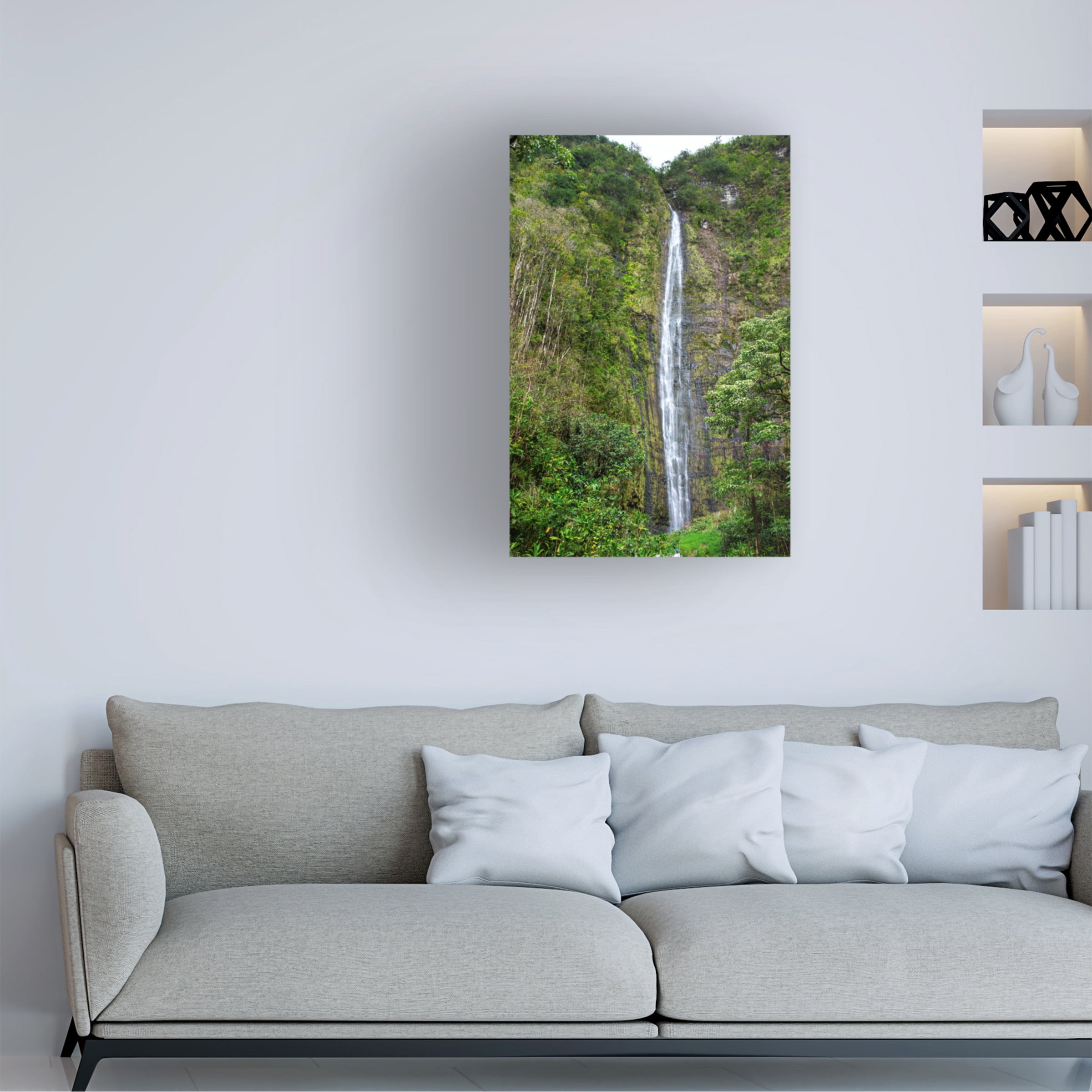 Robert Michaud 'Waimoku Falls' Canvas Art