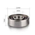 thumbnail image 3 of CNMF 8 Pack ABEC-11 608ZB Skateboard Bearing Random Color High Speed Bearings Inline Skates Colorful Bearings Set, 3 of 6