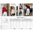 thumbnail image 4 of PRETTYGARDEN Womens Sweaters Fall Fashion Long Sleeve Crewneck Floral Knit Pullover Sweater Tops Winter Clothes, 4 of 9