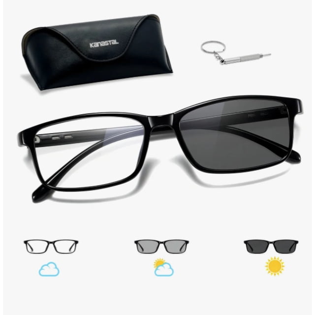Lentes Fotocromaticos Anti Luz Azul Unisex Modelo Negro