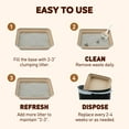 thumbnail image 6 of Cshidworld 5 Pack Large Disposable Litter Box for Cats, Hamster, Guinea Pig Mice Bunny Small Animals, Paper Litter Tray Travel Toilet Cat Litter Box for Indoor Outdoor, Durable and WaterResistant, 6 of 7