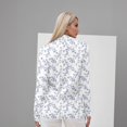 thumbnail image 5 of Cute Sweatshirts For Women Mock Neck Long Sleeve Basic Cute Fall Shirts Dressy Casual Lightweight Work Blouse Undershirt Daily Casual Top Sky Blue 3XL, 5 of 5