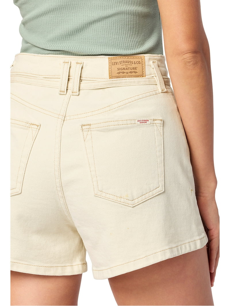 Levi Strauss Signature Women's Vintage A-Line Belted Shorts