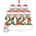 thumbnail image 1 of Fiudx Adorno Navideño Personalizado, Decoración Navideña de Pvc, Diseño Familiar Personalizable, Material Duradero, Ideal para Colgar En El Árbol, Ideal para Regalar, Tamaño 10 Cm, Edición 2021, 1 of 6