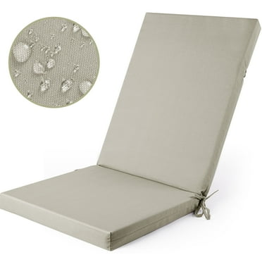 MOONORAH Outdoor Chair Cushions, Patio Seat Cushions Outdoor Chair Pads, 42"L x 18"W Rectangle Waterproof Outdoor Chair Cushion Garden Sofa Couch Chair Pads, Premium Comfortable, Grey