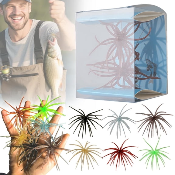 SHENGLUO Floating Sea Urchin Soft Lure TPR Finesse Bait Realistic Creature Bait for Bass Fishing Drop Shot and Neko Rig Realistic Multi Species Fishing Tackle